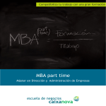 MBA part time - Escuela de Negocios Afundación
