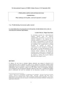 31st International Congress of CIRIEC, Reims (France), 21