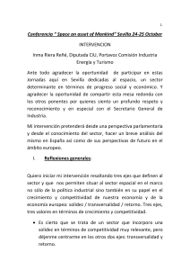 Conferencia “ Space an asset of Mankind” Sevilla 24