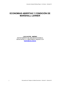 economias abiertas y condición de marshall-lerner
