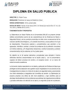UNIVERSIDAD ISALUD - escuela de gestión en ciencias de la salud