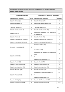 Tabla de adaptaciones - Universidad de Oviedo