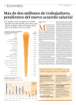 de dos millones de trabajadores, pendientes del nuevo acuerdo