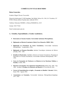 Resumen Curricular
