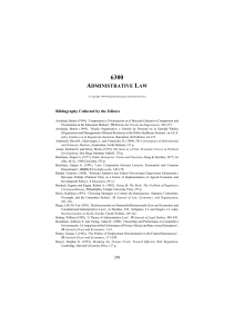 ADMINISTRATIVE LAW - Encyclopedia of Law and Economics