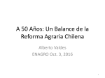 A 50 Años: Balance de la Reforma Agraria Chilena