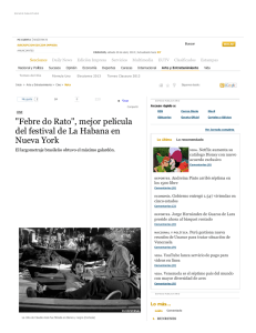 "Febre do Rato", mejor pel&iacute;cula del festival de La Habana en