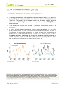 EEUU: ISM manufacturas (jul-16)