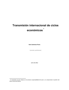 Transmisión internacional de ciclos económicos