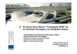 El nuevo libro blanco "Transporte 2050" de la Comisión Europea y
