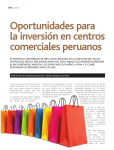 Oportunidades para la inversión en centros comerciales peruanos