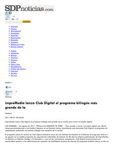 impreMedia lanza Club Digital el programa bilingüe más grande de