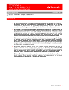 ¿De qué crisis me están hablando?