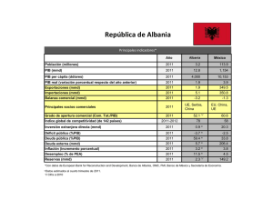 Rep&uacute;blica de Albania - Secretar&iacute;a de Econom&iacute;a