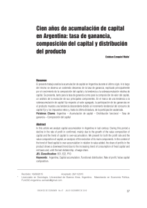 Cien años de acumulación de capital en Argentina