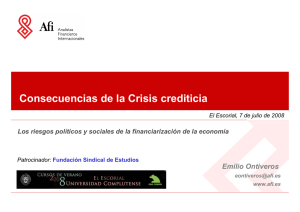 Consecuencias de la Crisis crediticia