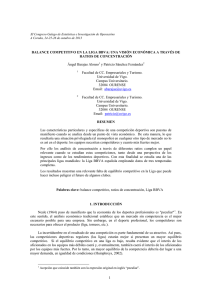 Balance competitivo en la liga BBVA