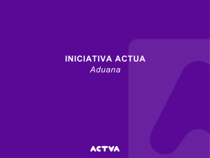 Aduana - Iniciativa ACTUA