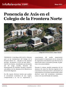 Ponencia de Axis en el Colegio de la Frontera Norte