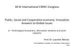 30 th International CIRIEC Congress Public, Social and Cooperative
