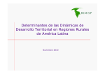 Determinantes de las Dinámicas de Desarrollo Territorial en