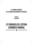 ley orgánica del sistema económico comunal