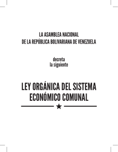 ley orgánica del sistema económico comunal