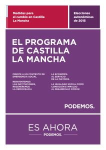 el programa de castilla la mancha - Podemos Castilla