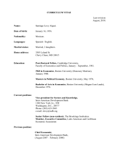 CV - Santiago Levy Algazi