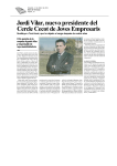Jordi Vilar, nuevo presidente del Cercle Cecot de Joves Empresaris