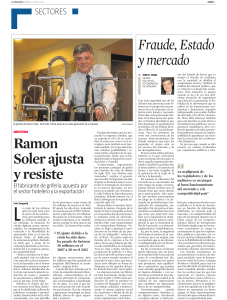 Ramon Soler ajusta y resiste Fraude, Estado y mercado