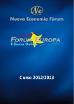Curso 2012/2013 - Nueva Economía Fórum