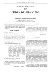 Orden del dia 2145 - Cámara de Diputados