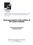 Good governance in the entities of the social economy