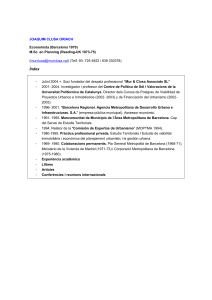 Currículum Joaquim Clusa