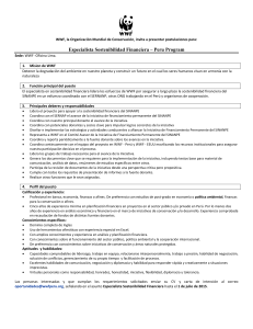 WWF, la organizaci&oacute;n mundial de conservaci&oacute;n, invita a