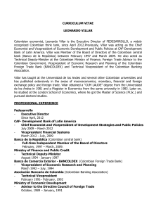 CV Inglés - Fedesarrollo