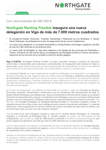 Northgate Renting Flexible inaugura una nueva delegación en Vigo