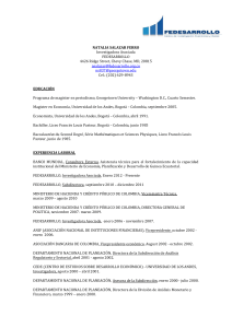 NATALIA SALAZAR FERRO Investigadora Asociada