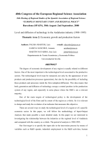 40th Congress of the European Regional Science Association