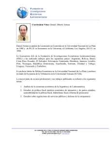 Curriculum Vitae: Daniel Alberto Artana Daniel Artana se graduó de