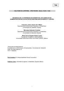 SALA PASEO DE LA REFORMA – OPEN FORUM III – Martes, 15 [9