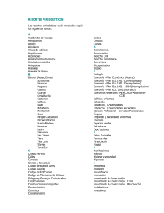 Recortes periodísticos.
