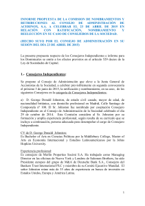 Informe Final de laC. N. y R. sobre Nombramientos de