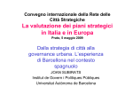 La valutazione dei piani strategici in Italia e in Europa