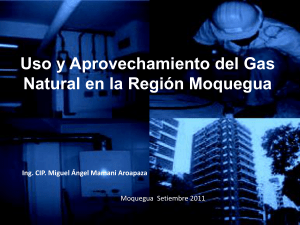 Uso y Aprovechamiento del Gas Natural en la Región Moquegua