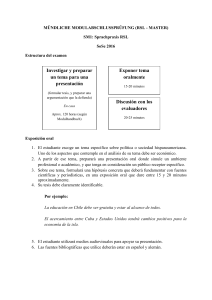 Investigar y preparar un tema para una presentación Exponer tema