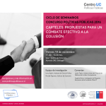 Afiche seminario - Centro de Políticas Públicas UC