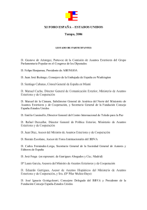 Listado de Participantes - Fundación Consejo España