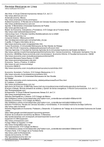 Revistas Mexicanas en L&iacute;nea - Instituto de Investigaciones